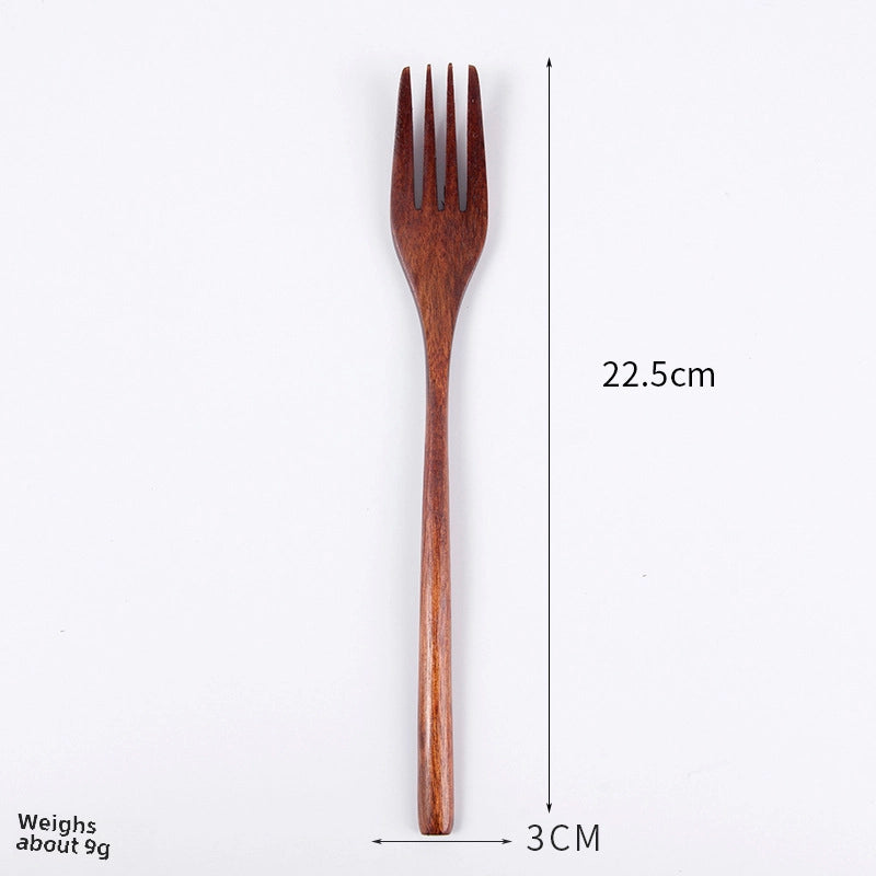 Creative Japanese Tableware Set Phoebe Chopsticks Knife, Fork And Spoon Four-piece Set Wooden Simple Chopsticks And Spoon Set