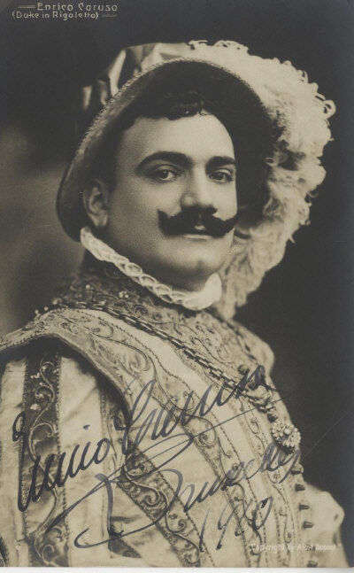 ENRICO CARUSO Signed Photo Poster paintinggraph - Singer - Italian Tenor - Preprint