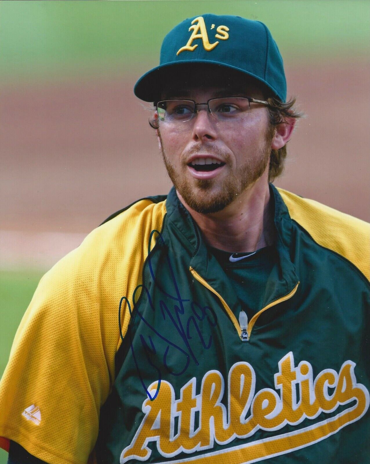 Eric Sogard autographed 8x10 Oakland Athletics#S528