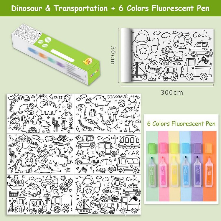 Pousbo® Jumbo Color Drawing & Paint Pen Kit（50% OFF）