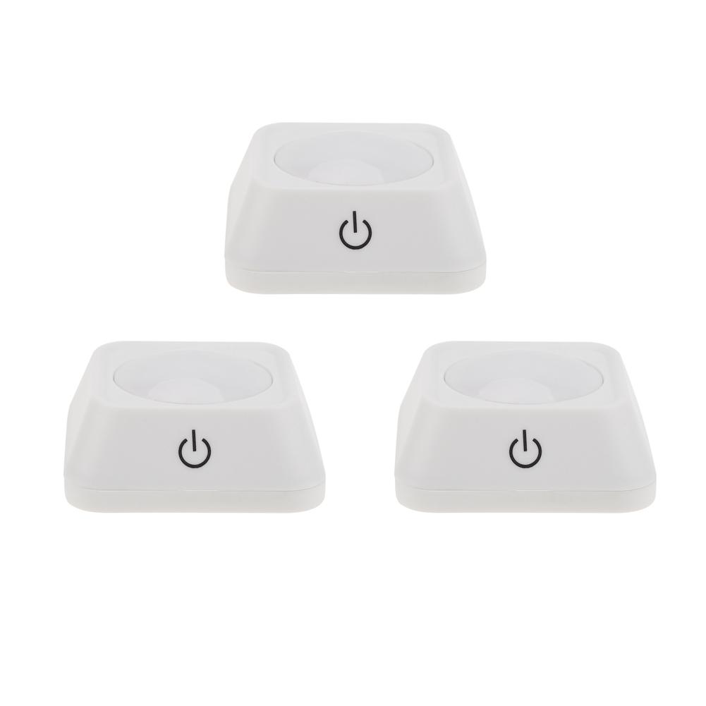 

Cool White Atmosphere Bathroom Home Wall Adjustable Touch Light (3pcs), 501 Original