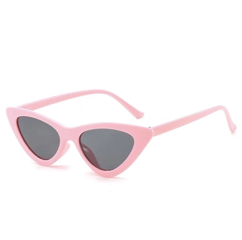 Basic Lady Minimalist Solid Color Pc Cat Eye Full Frame Women’s Sunglasses