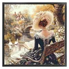 Victorian Girl-14CT Stamped Cross Stitch 50*50cm/19.69*19.69in