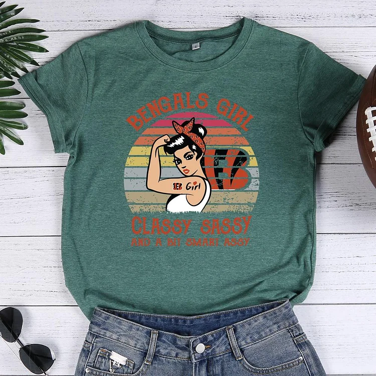 Football  Round Neck T-shirt-Annaletters