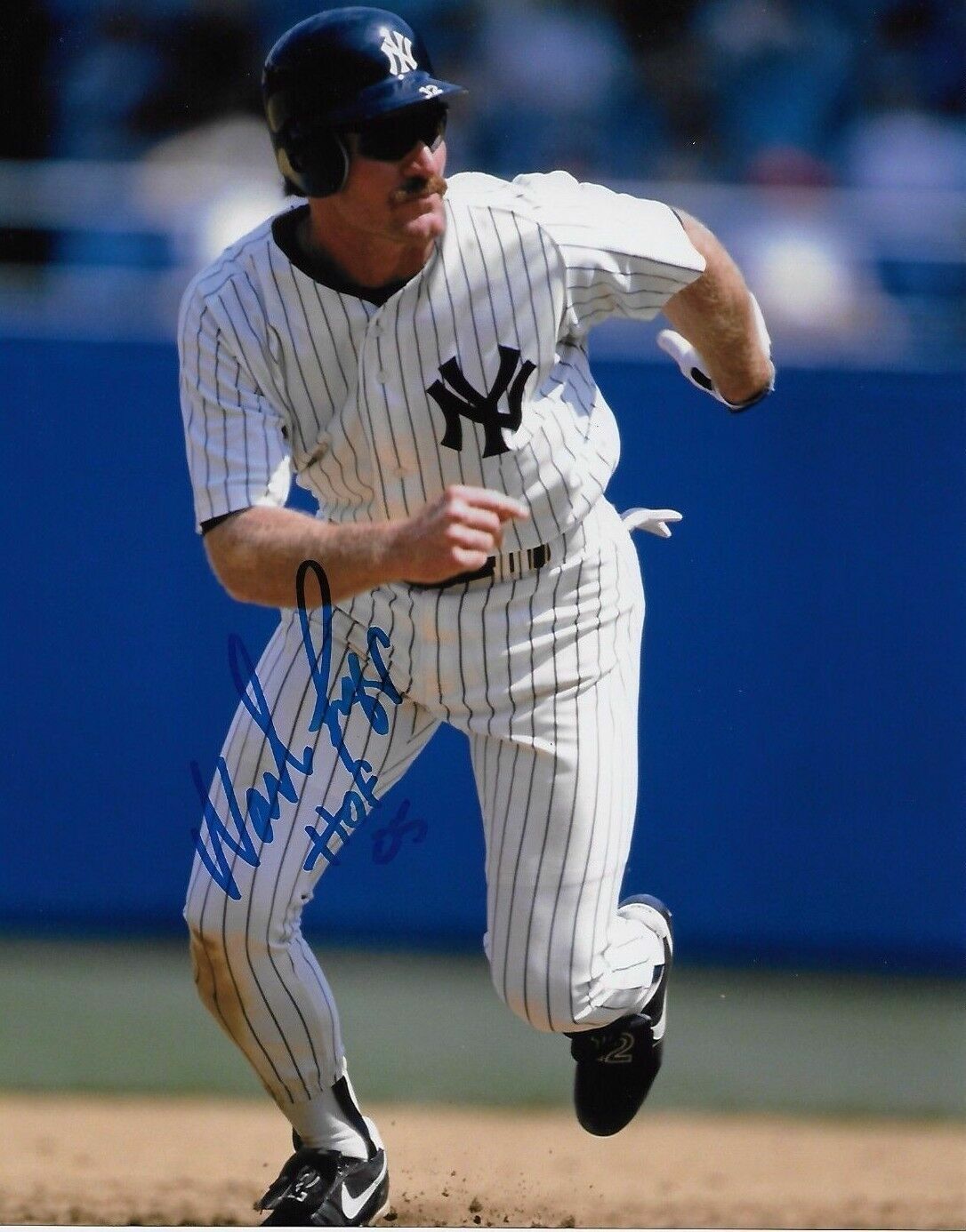 Wade Boggs 8x10 SIGNED Photo Poster painting AUTOGRAPHED ( HOF Yankees ) REPRINT