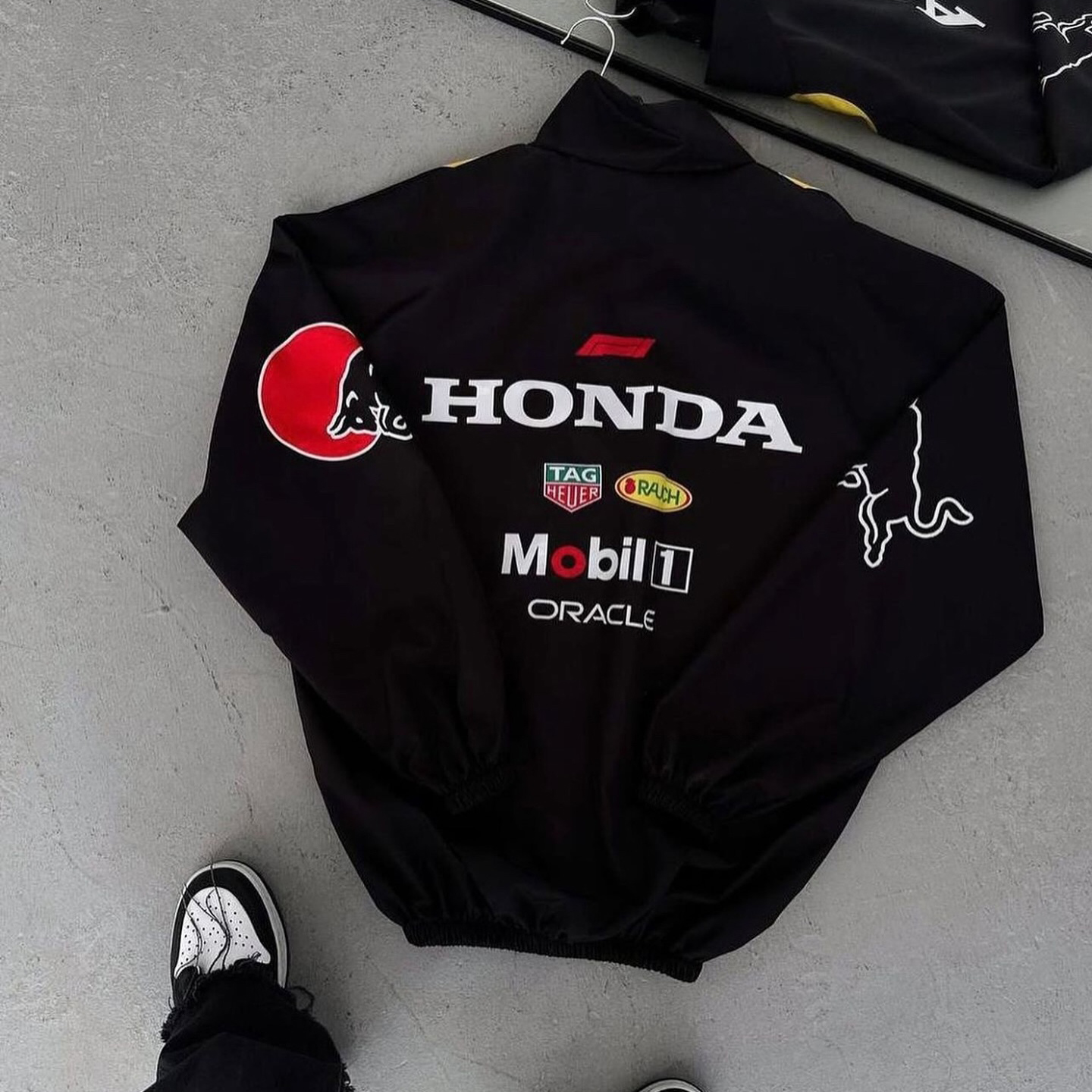 Unisex Classic Team Logo Retro Racing Jacket