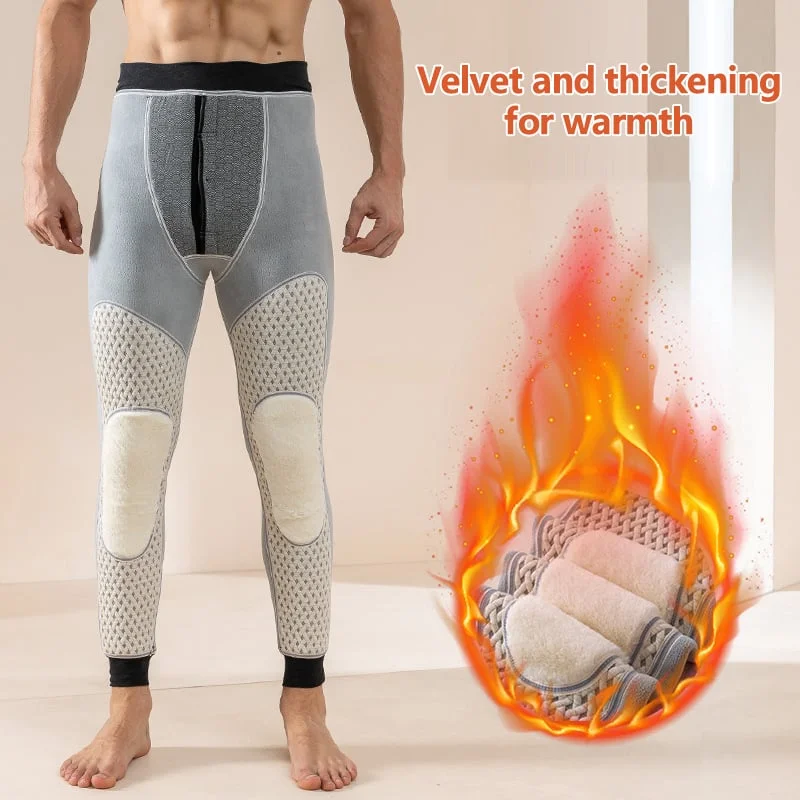 🔥2023 Hot Sale- 49% OFF🔥Winter Lamb Wool Plus Velvet Thickened Graphene Heating Knee Pads Warm Pants