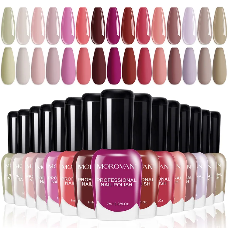 Seductive Pink - 15 Colors Nail Polish Nail Polish Set