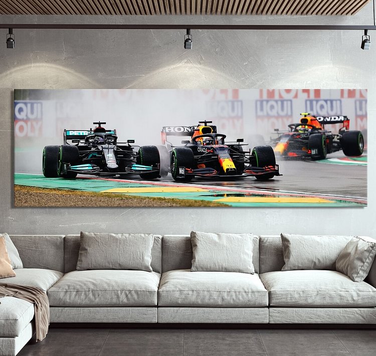 2020Formula 1 Max Verstappen VS Lewis Hamilton Canvas Wall Art  varity-store