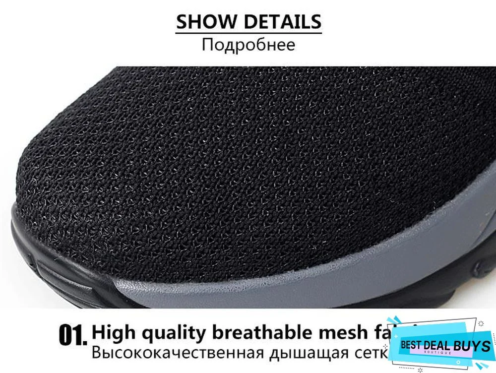 Women Breathable Mesh Slip-On Air Cushion Casual Sneaker Shoes