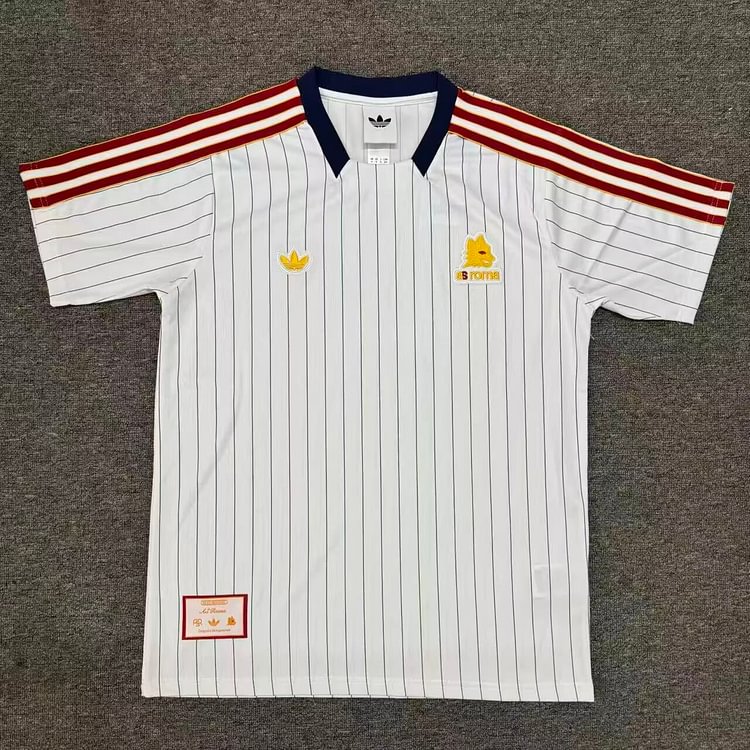 2026-27 Roma Retro White Jersey - Fan Edition