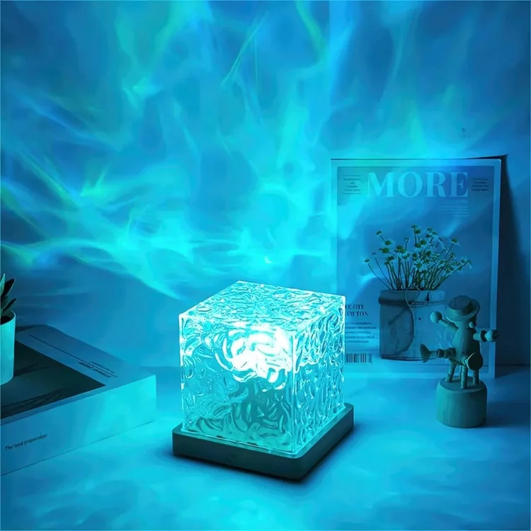 16-Color LED Water Ripple Crystal Lamp slivor