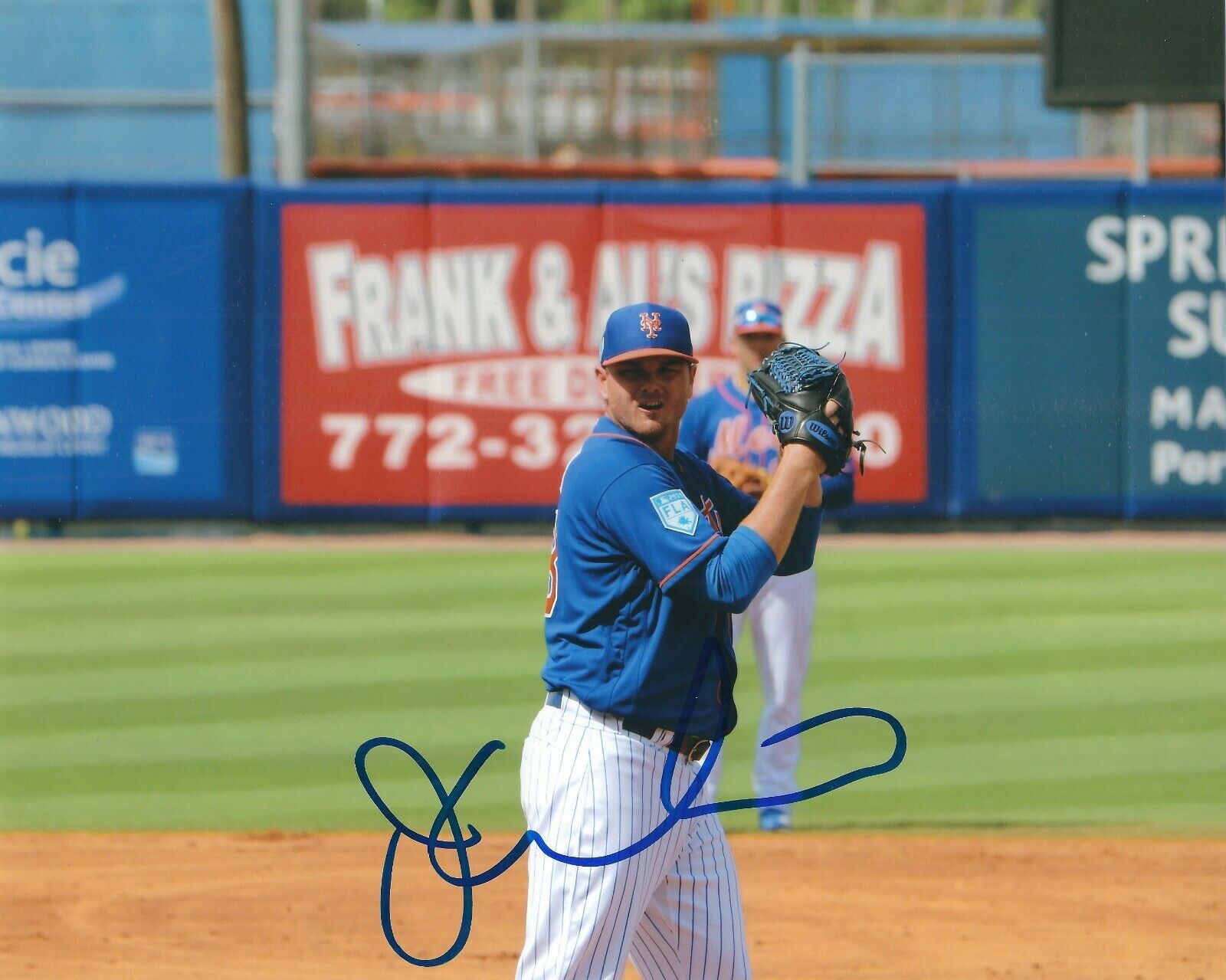 Signed 8x10 JUSTIN WILSON New York Mets Autographed Photo Poster painting - COA