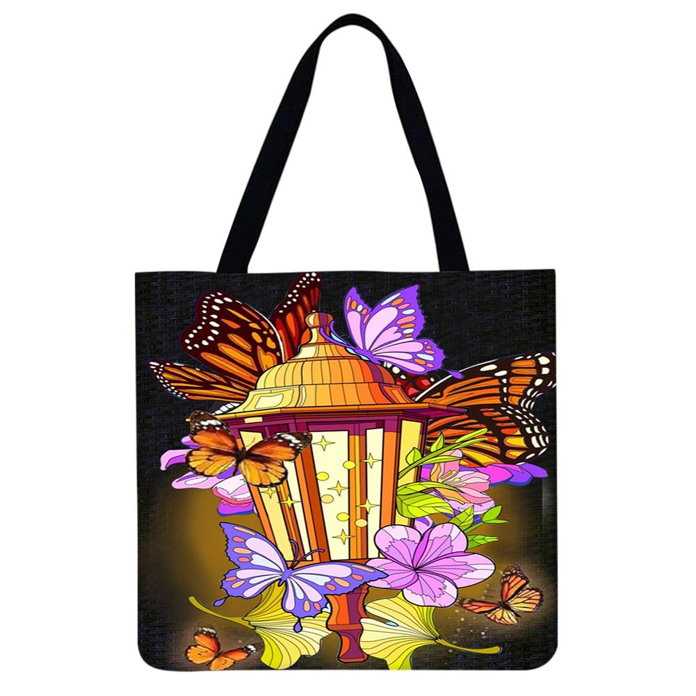 Linen Tote Bag - Butterfly