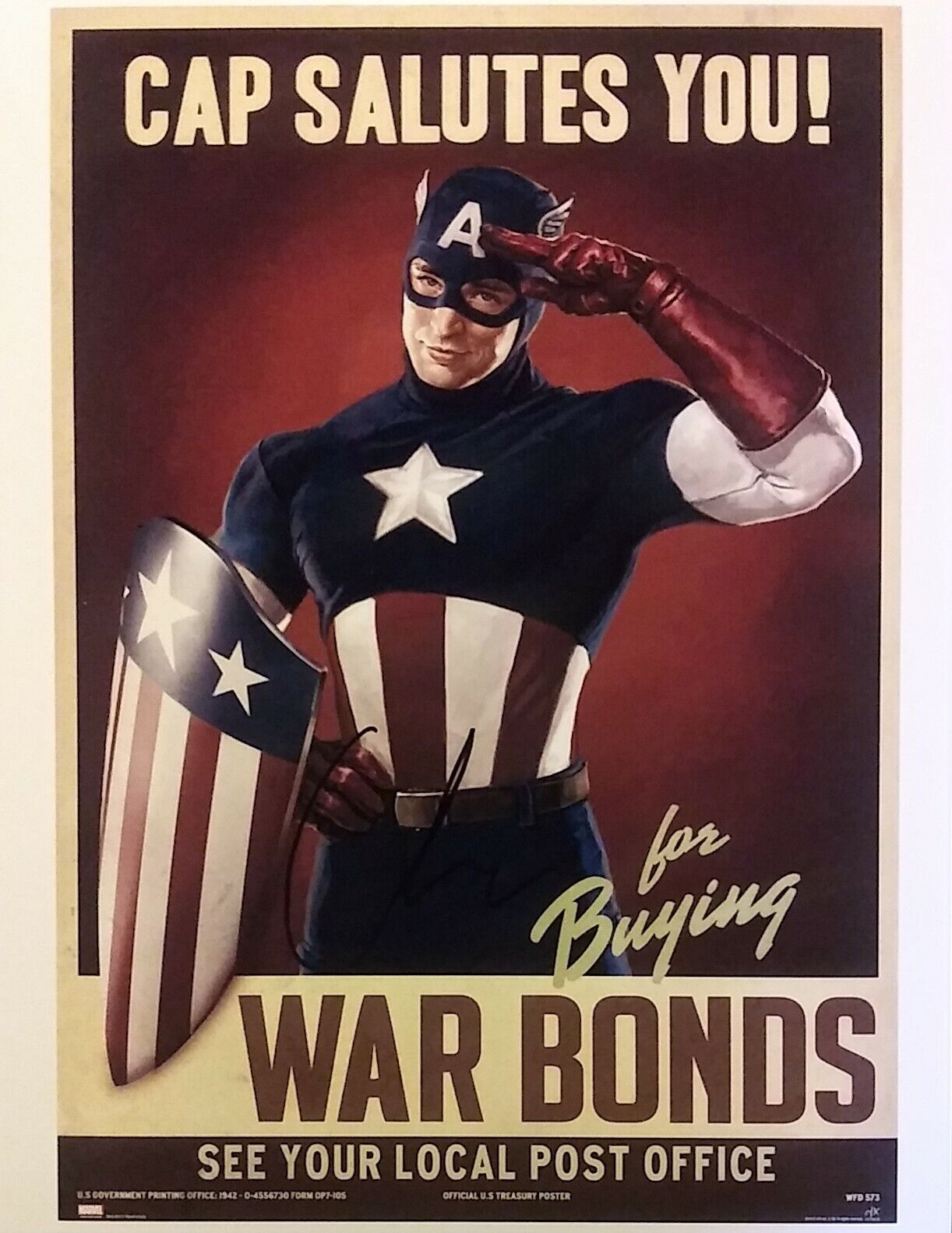 Chris Evans signed 8x10