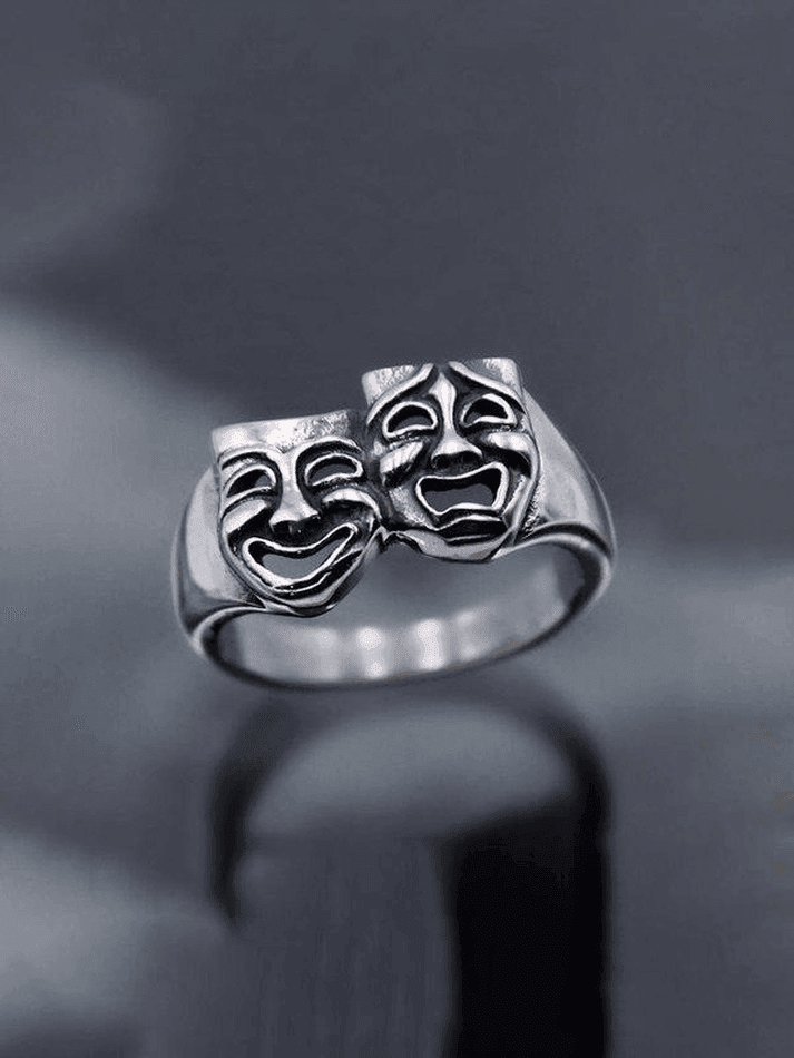 Brownm Punk Smile & Cry Ring