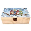 5D DIY Diamond Painting Handmade Wood Storage Box Crystal Storage Case (Owl)