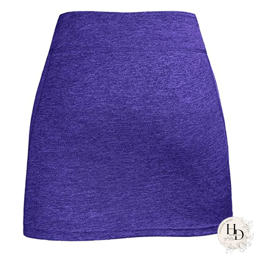Womens Summer Athletic Tennis Skirt Golf Inner Shorts Elastic Sports Running Skort