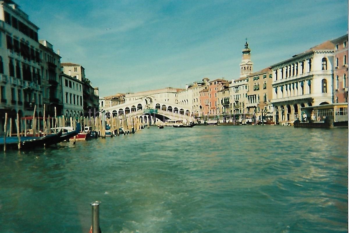 A View Of Venice FOUND Photo Poster paintingGRAPH Color ITALY Original Snapshot VINTAGE 04 29 D