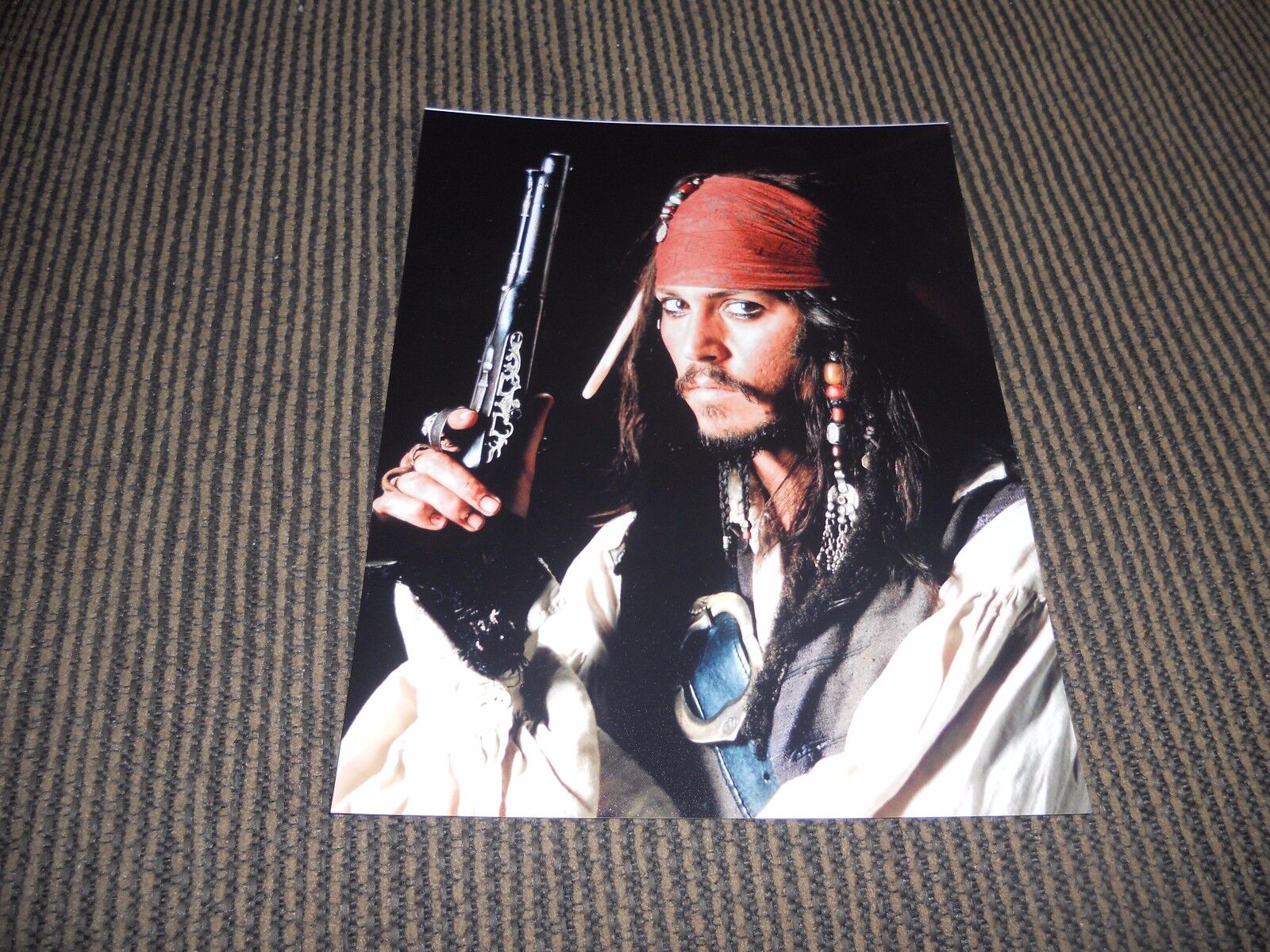 Johnny Depp Sexy Pirates Of The Caribbean 8 x 10 Color Photo Poster painting #2