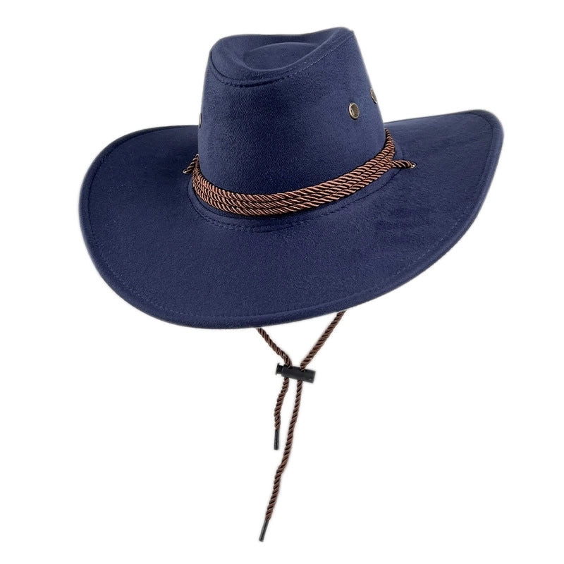 Unisex Retro Solid Color Cowboy Hat
