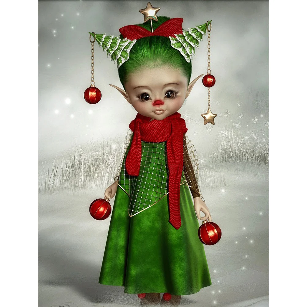 Diamond Painting - Full Round/Square Drill - Gothic Girl(30*40 - 50*60cm)