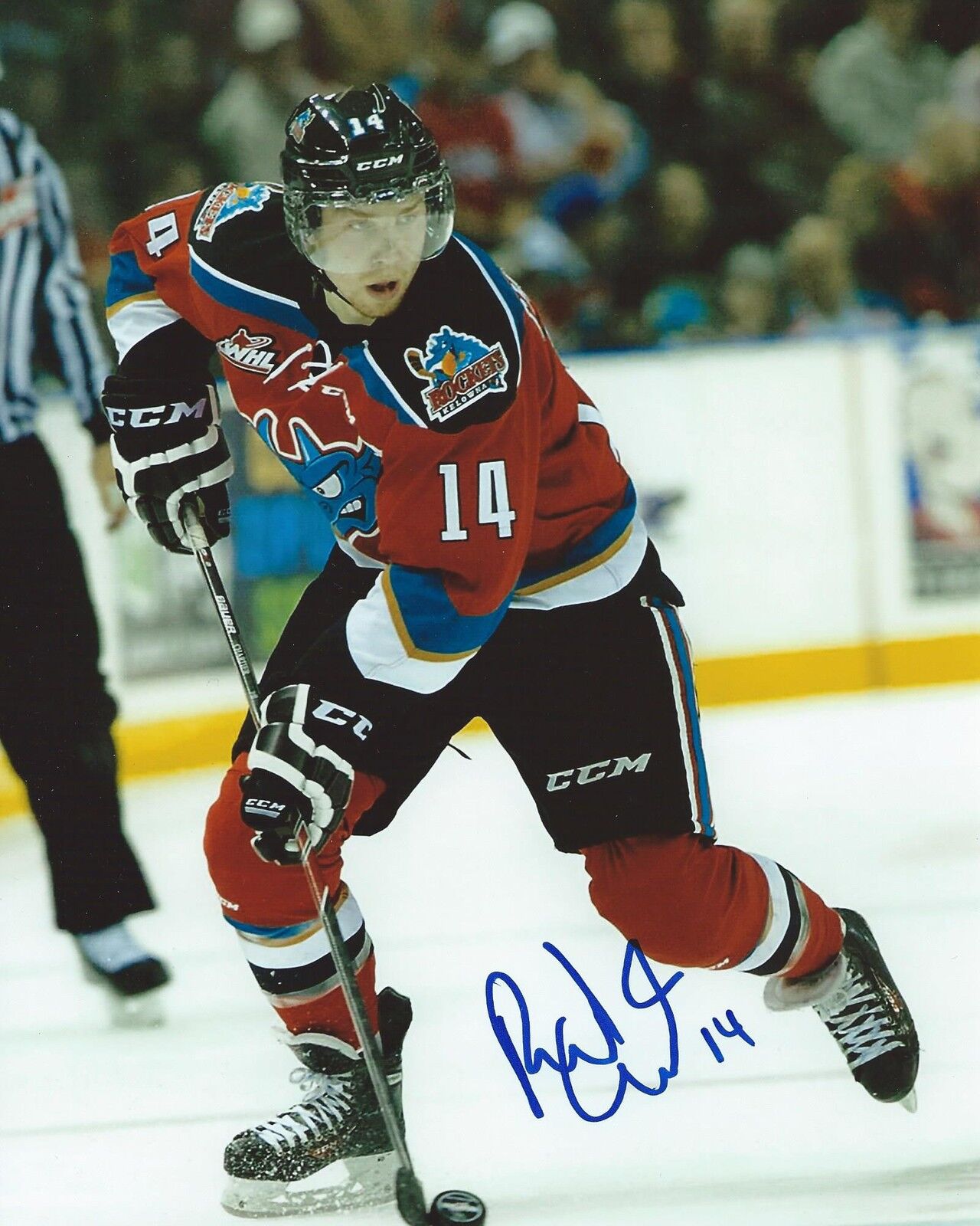 Rourke Chartier Signed 8x10 Photo Poster painting Kelowna Rockets Autographed COA