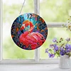 DIY Flamingo Acrylic Special Shape Diamond Painting Clock