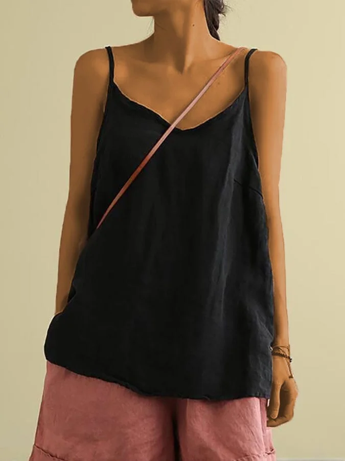 Women's Cotton Casual Loose Tank Top 