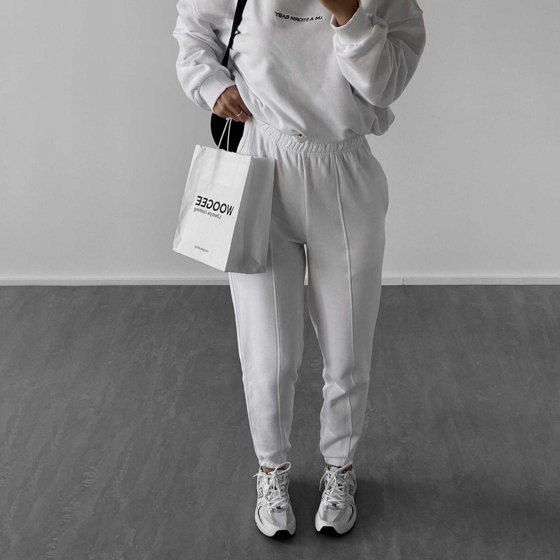 Women's Printed Sweatshirt Suit Two Piece Set