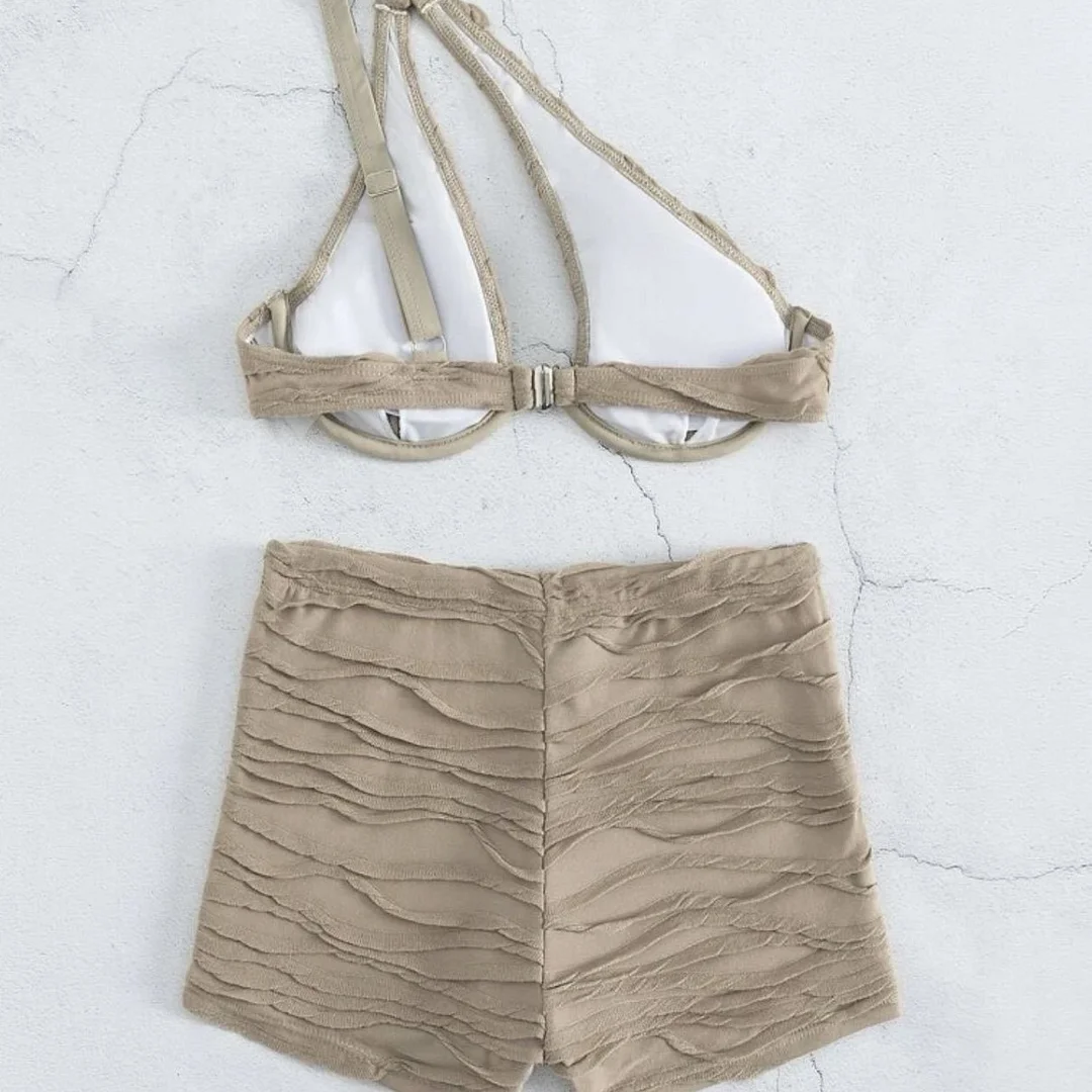 Uveng 2023 New Wheat-Colored Steel Sclam Flat-Angled Swimsuit Swimsuit Swimsuit