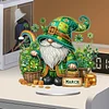 Diamond Painting Acrylic Single Sided March Gnome Ornaments Tabletop Home Office Decor