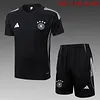 Joyfball 2025/2026 Germany short sleeved training jersey Black+Shorts  1:1 Thai Quality