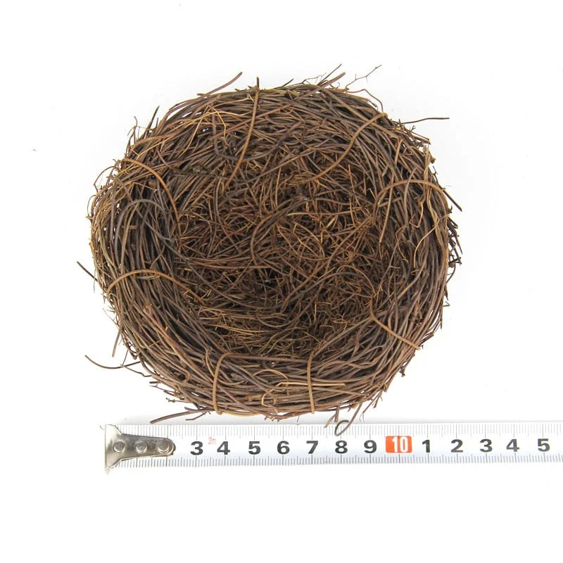1PCs Natural Straw Parrot Nest Cages Parrots Pigeons Warm Bedding Nest Rattan Weaving Bedding Bird Playing Chewing Bird Toys