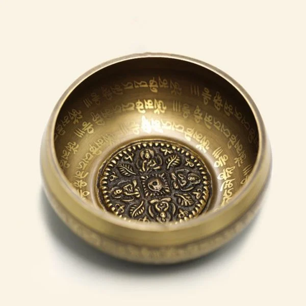 Tibetan Sound Bowl Handcrafted for Yoga Mindfulness and Meditation Singing Bowl Set