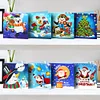 8pcs 5D DIY Partial Special Drills Diamond Painting Xmas Cards Party Gifts