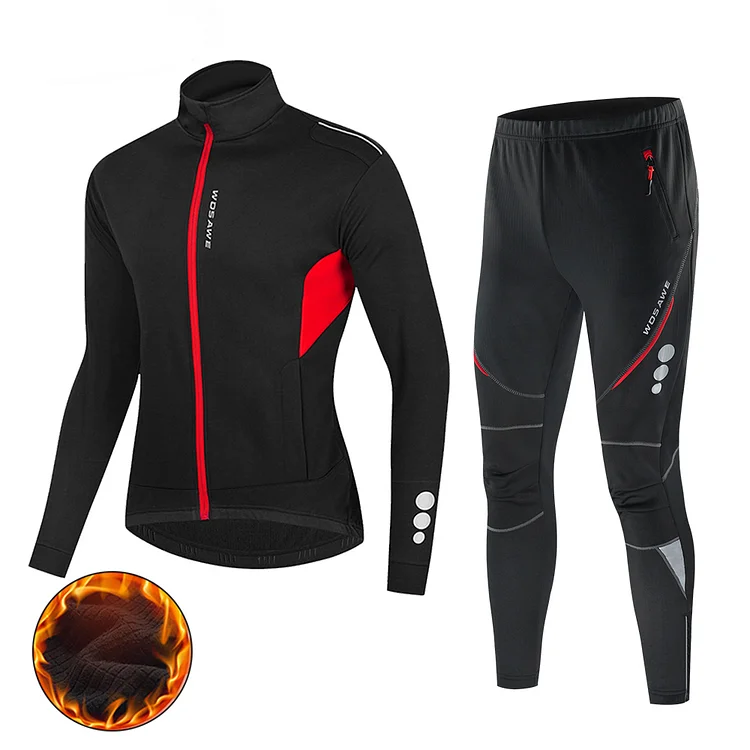 Men's Cycling Jacket & Pants Winter Warm