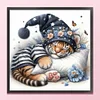 Sleeping Tiger Cub-11CT Stamped Cross Stitch 40*40cm/15.75*15.75in