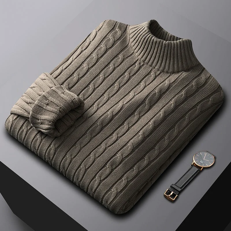 100% Cotton Half Turtleneck Sweater