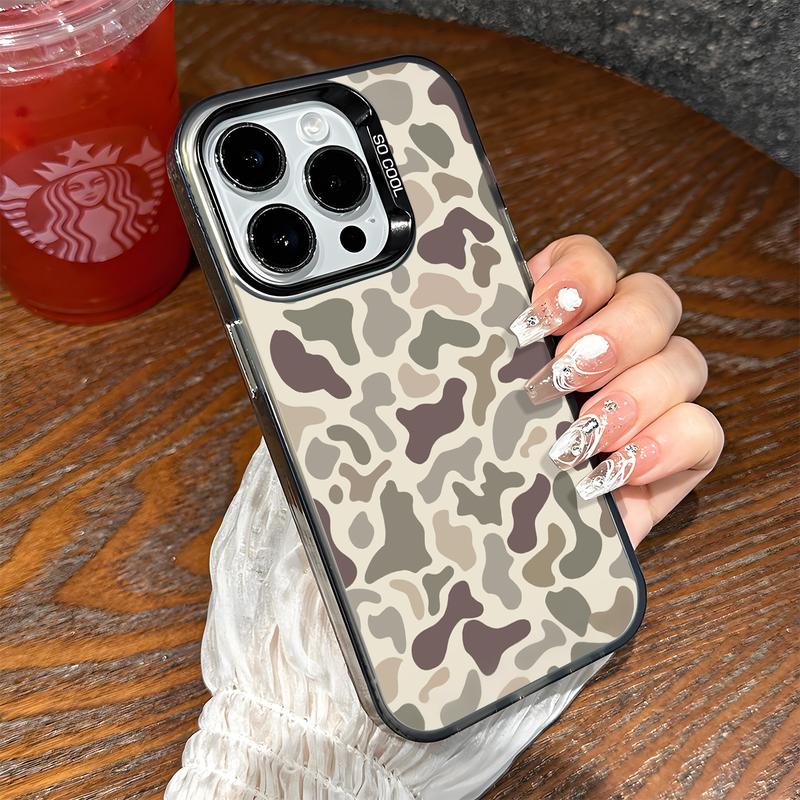 Camo Pattern Shockproof Phone Case for iPhone 11 12 13 14 15 16 Pro Max Plus Protecitved Cover Affordable Anti-Fall Vintage Premium Sitka