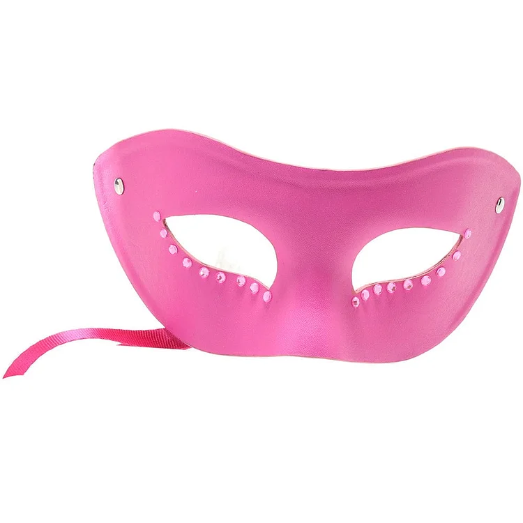 pornhint Pornhint Ouch! Erotic Rhinestone Detail Cocktail Mask in Pink