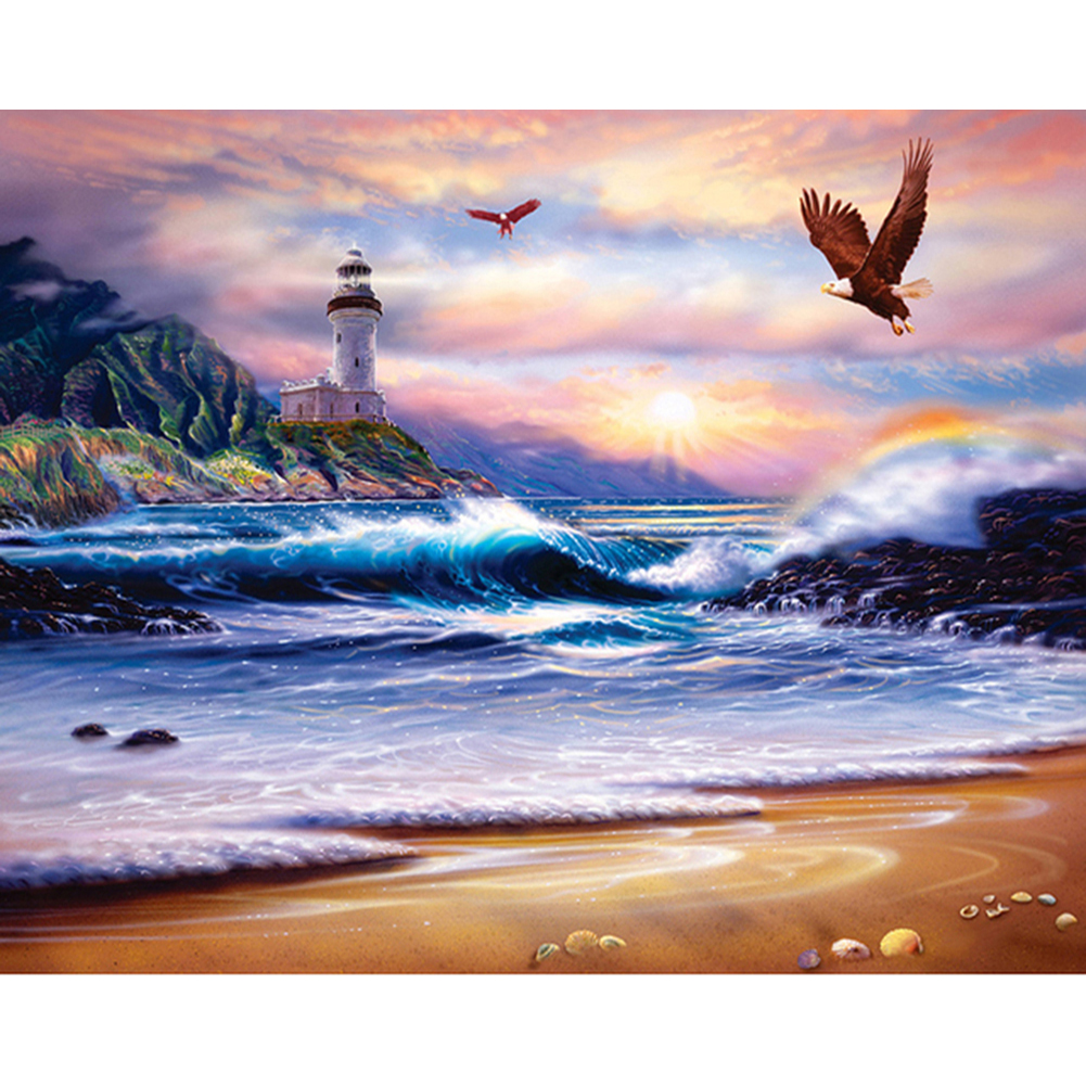 

Beautiful Scene - 11CT Stamped Cross Stitch - 40*50CM, 501 Original
