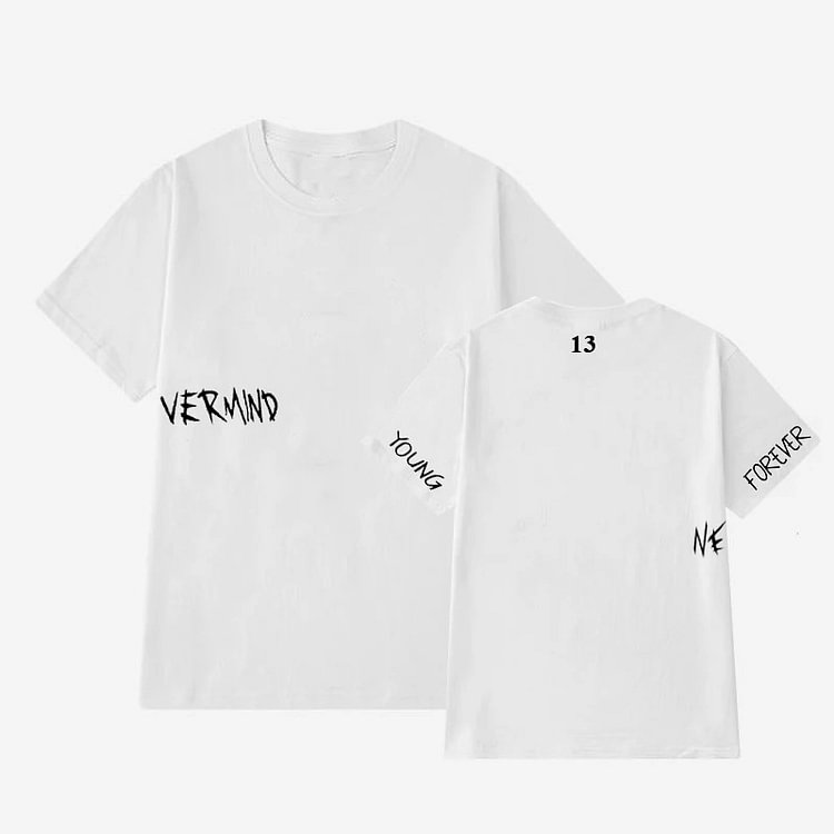 BTS JIMIN Never Mind Tattoo Print T-shirt