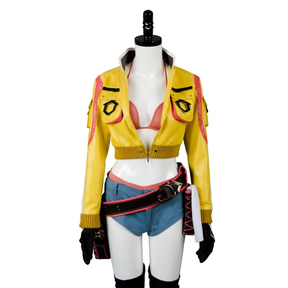 Final Fantasy Xv Ff15 Cindy Aurum Gas Station Service Uniform Cosplay Costume