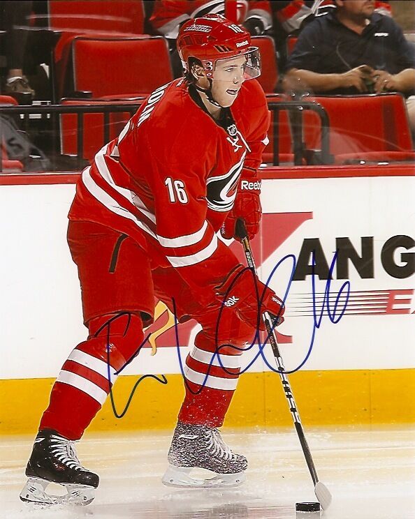 Carolina Hurricanes Elias Lindholm Signed Autographed 8x10 Photo Poster painting COA A