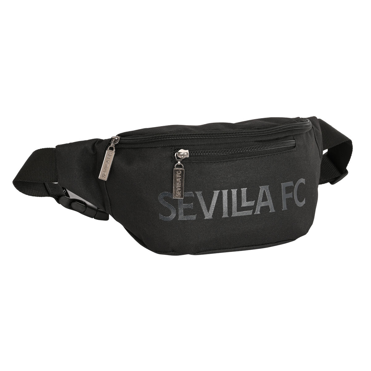 Belt Pouch Sevilla F&uacute;tbol Club Teen Black Sporting 23 x 12 x 9 cm
