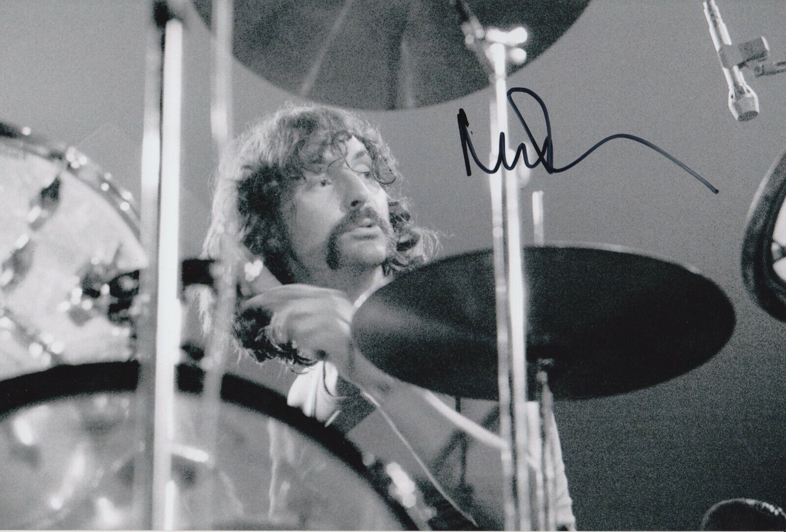 Nick Mason Hand Signed 12x8 Photo Poster painting - Pink Floyd - Music Autograph 1.