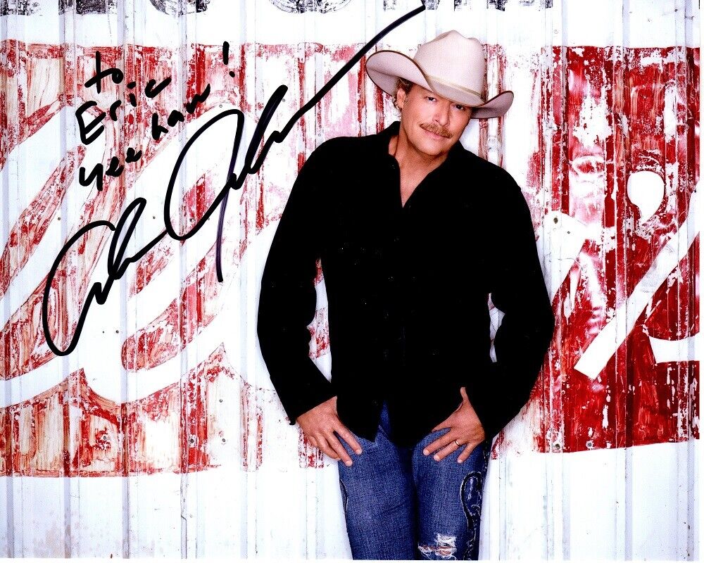 TO ERIC - Alan Jackson Signed - Autographed Country Music Singer 8x10 inch Photo Poster painting