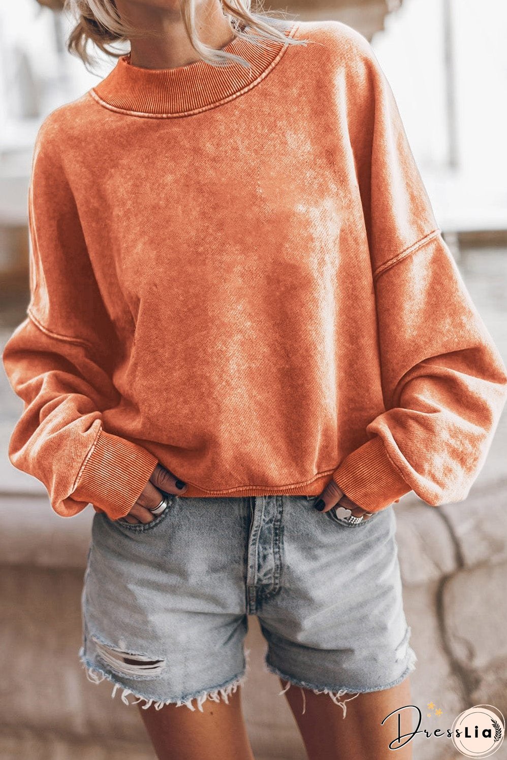Stylish Crew Neck Pullover Sweater