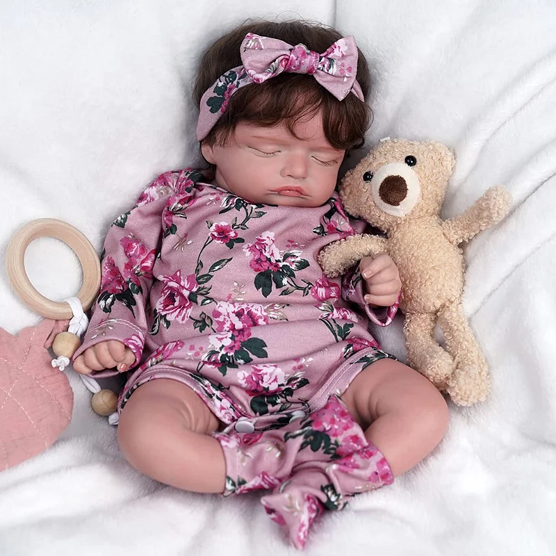 17 Inches Full Vinyl Body Washable Realistic Newborn Baby Dolls